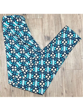 LuLaRoe Unicorn Rare Mosaic Camera Print Leggings OS 2-10 Yoga Athleisure Lounge